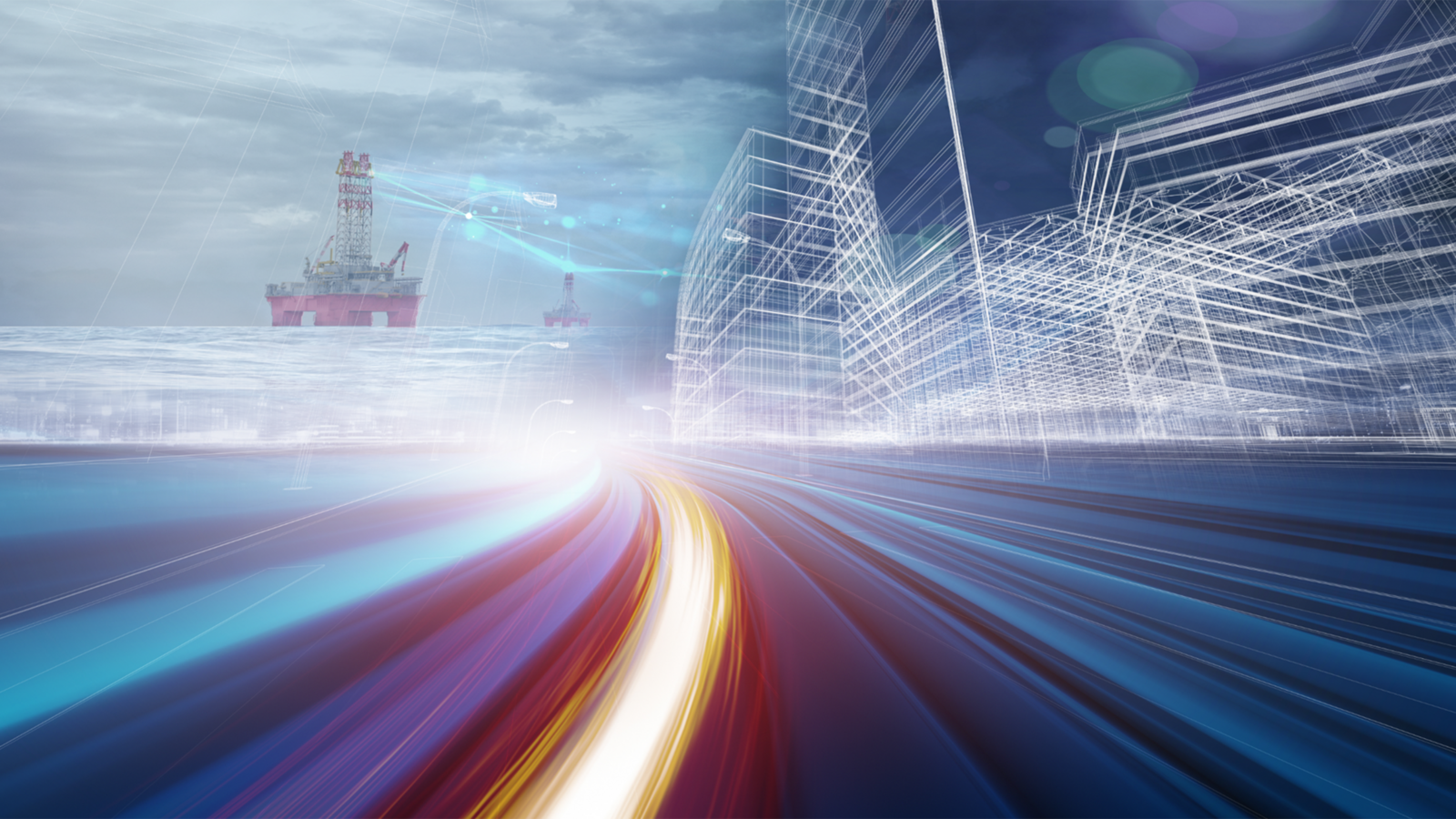 Abstract image of cementing digital journey